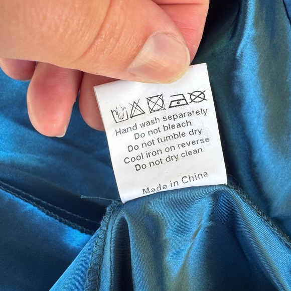 Chi Chi London Reign or Shine Lace Dress Teal Blue 4 Party Cocktail‎ Prom Glam - Picture 7 of 14